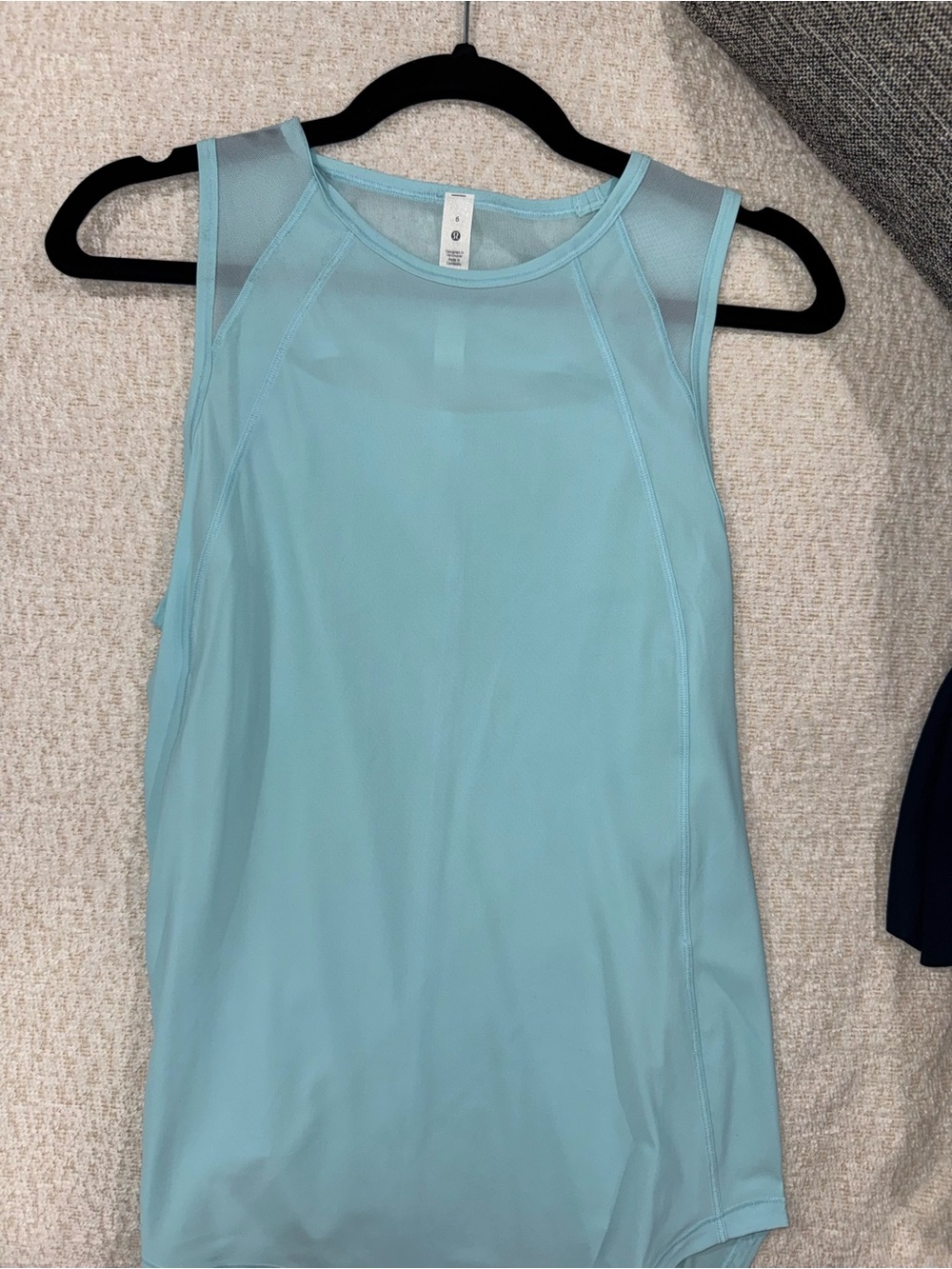 lululemon light blue tank top